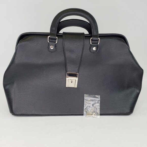 Actonel Black Doctor's Medicine Bag Drug Rep Promotional Item with Key - Picture 1 of 14